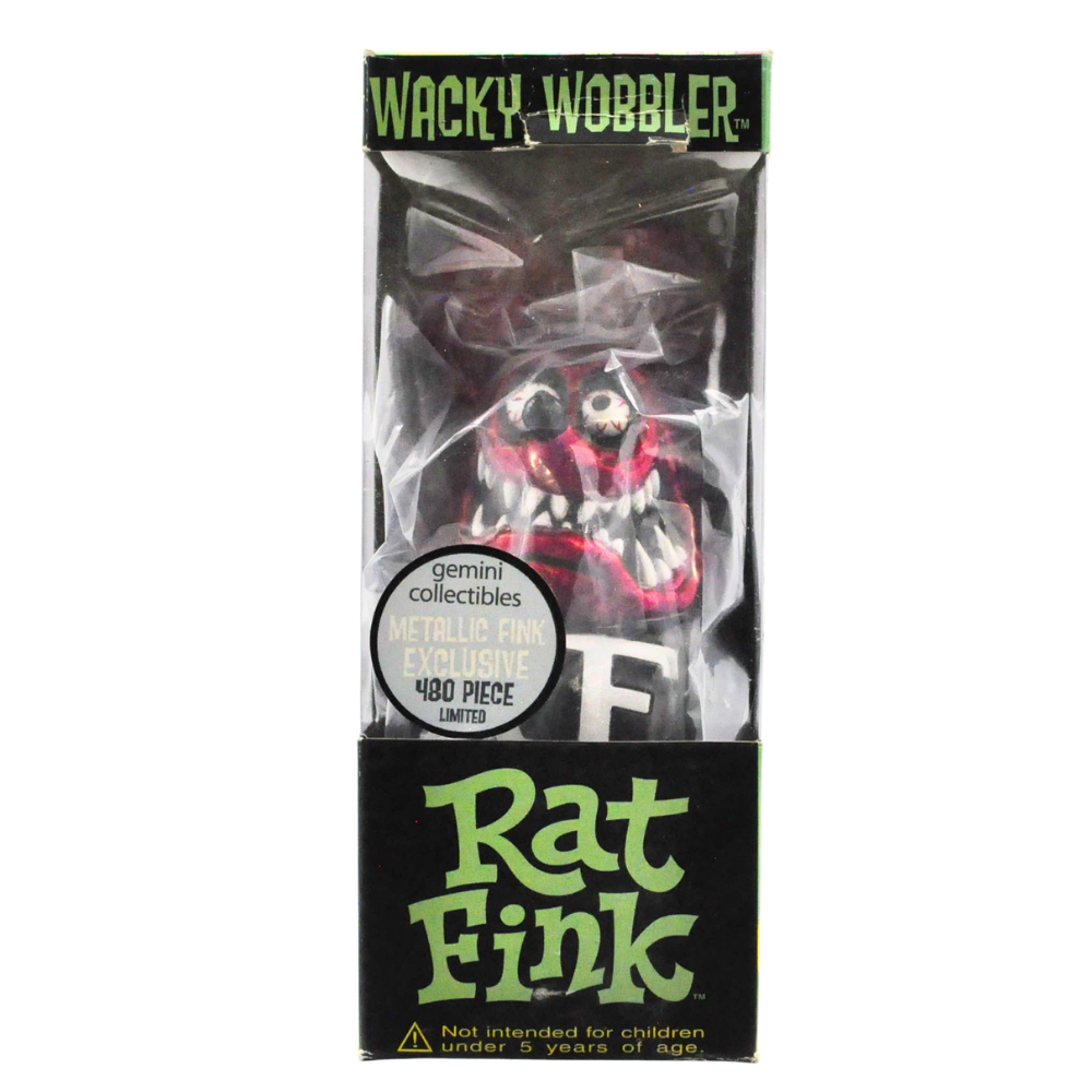 Funko Wacky Wobbler Rat Fink Red Metallic - Gemini Collectibles