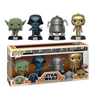 Star Wars Concept Series 4-Pack Yoda, Darth Vader, R2-D2, C-3PO - Special Edition Exclusive [Damaged: 7/10]
