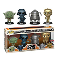 Star Wars Concept Series 4-Pack Yoda, Darth Vader, R2-D2, C-3PO - Special Edition Exclusive