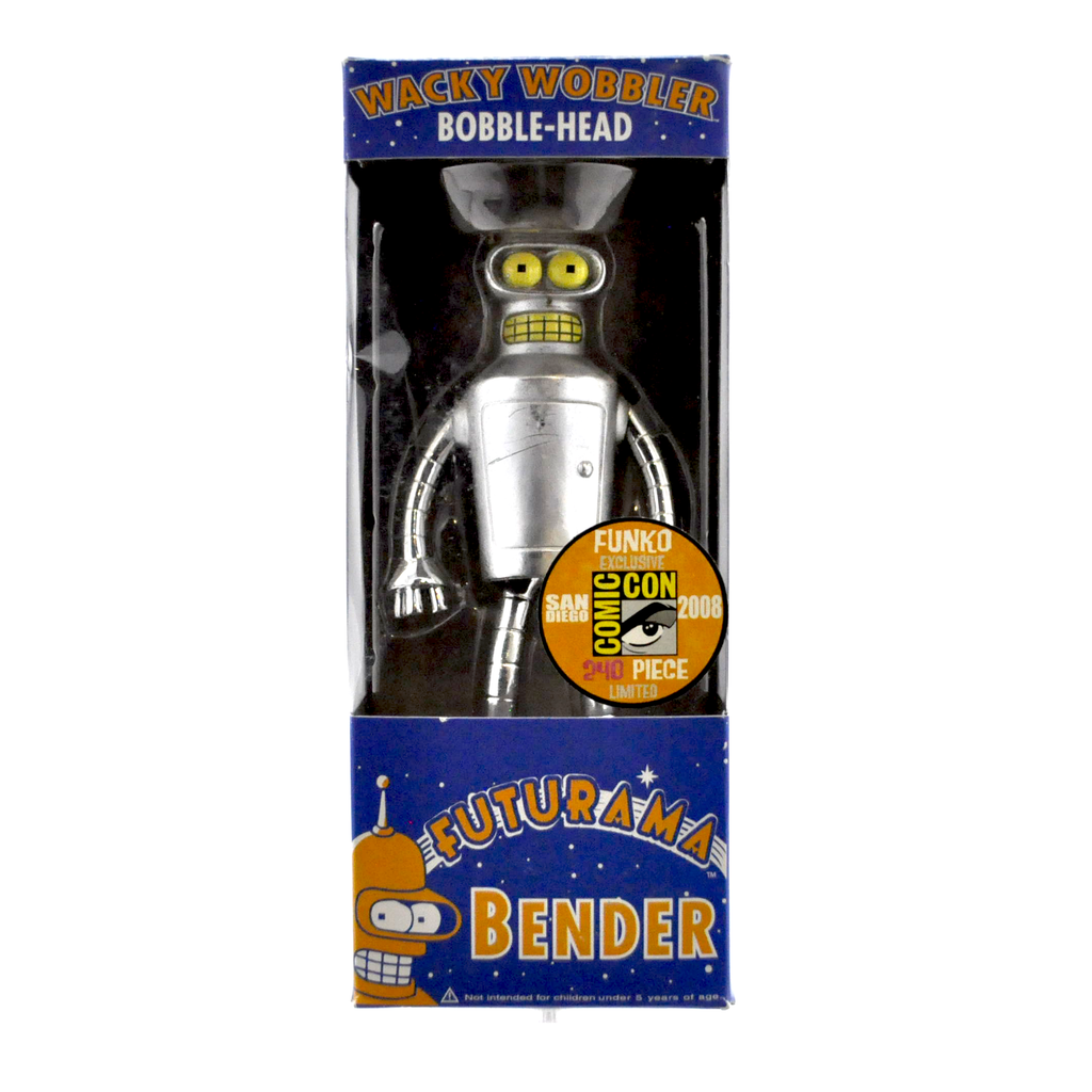 Funko Wacky Wobbler Bender Metallic Chrome, Futurama - 2008 SDCC