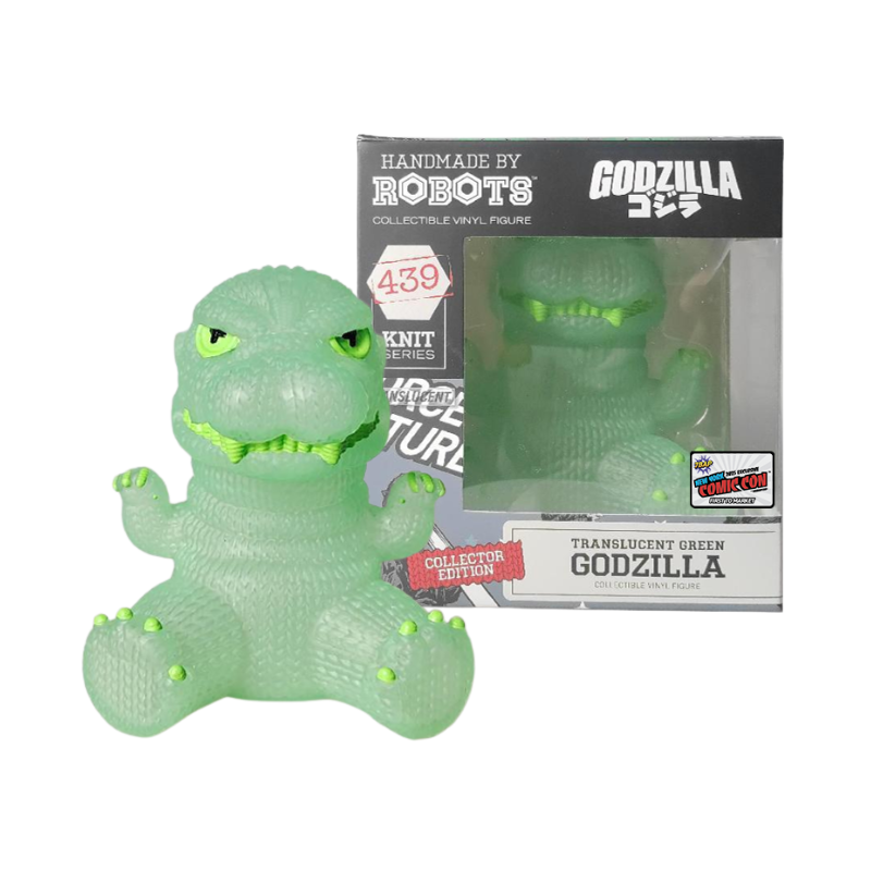 Handmade by Robots Godzilla Blue Glow in The Dark Vinyl Figure, Gray, HMBR224 Handmade by Robots Godzilla Blue Glow in The Dark Vinyl Figure, Gray, HMBR224