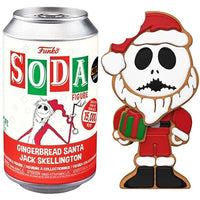 Funko Soda Gingerbread Santa Jack Skellington (Bitten, Surprised, Opened) - Hot Topic Exclusive **Chase**