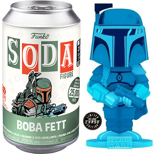 Funko Soda Boba Fett (Glow in the Dark, Comic, Opened) 2022 Galactic