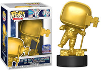 MTV Moon Person (Gold, Metallic, Icons) 18 - Funko Hollywood Exclusive [Damaged: 7/10]