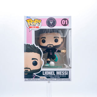 * Funko Pop! Lionel Messi (Black Uniform, Paris Saint-Germain, Soccer) 01 Vinyl Figure in PopShield Protector