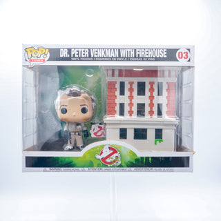* Funko Pop! Dr. Peter Venkman with Firehouse Town 03 Vinyl Figure