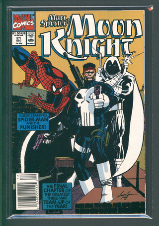 7BAP Uncirculated - Marc Spector: Moon Knight #21 feat Spider-Man Punisher (1989)