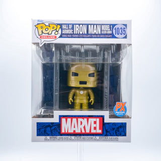 * Funko Pop! Hall of Armor: Iron Man Model 1 Golden Armor Deluxe 1035 – Previews Exclusive