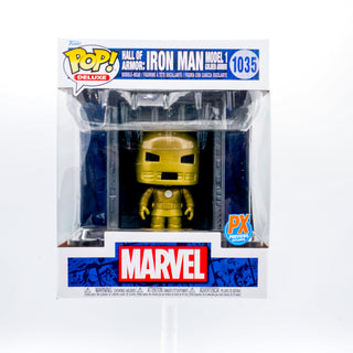 * Funko Pop! Hall of Armor: Iron Man Model 1 Golden Armor Deluxe 1035 – Previews Exclusive