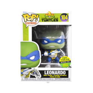 * Funko Pop! Leonardo Retro Toys, Teenage Mutant Ninja Turtles / Power Rangers 104 – 2022 Toy Tokyo / SDCC Exclusive