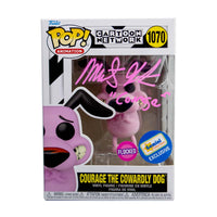 Marty Grabstein Signed Pop - Courage the Cowardly Dog (Flocked) 1070 - Gemini Exclusive