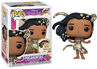 Pocahontas w/ Pin (Gold, Disney Princess) 1077 - Funko Shop Exclusive [Damaged: 7.5/10]