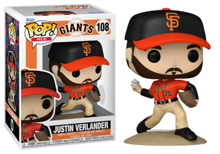 Funko Pop! Justin Verlander, San Francisco Giants, MLB 108 Vinyl Figure in PopShield Protector