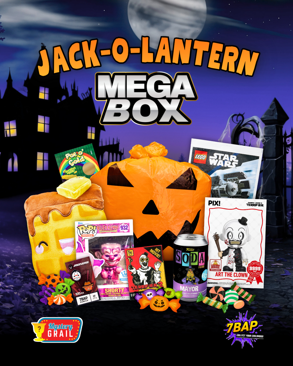 Mystery Box Jack-O-Lantern Mega Box – 7 Bucks a Pop
