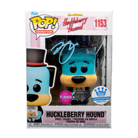 Brian Mariotti Signed Pop - Huckleberry Hound (Holding Book, Flocked, Diamond, Hanna Barbera) 1153 - Funko Shop Exclusive /1000 made