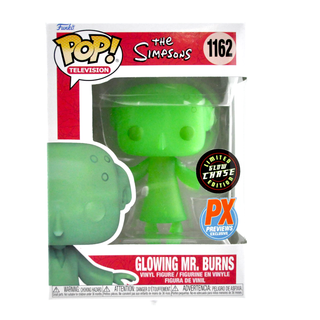 * Funko Pop! Glowing Mr. Burns (Translucent, Glow in the Dark, The Simpsons) 1162 – Previews Exclusive **Chase**
