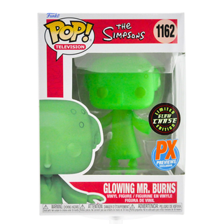 * Funko Pop! Glowing Mr. Burns (Translucent, Glow in the Dark, The Simpsons) 1162 – Previews Exclusive **Chase**