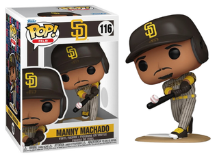 Funko Pop! Manny Machado, San Diego Padres, MLB 116 Vinyl Figure in PopShield Protector