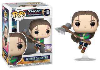 Funko Pop! Gorr's Daughter w/ Stormbreaker, Thor Love and Thunder 1188 - 2023 Summer Convention Exclusive Vinyl Figure in PopShield Protector