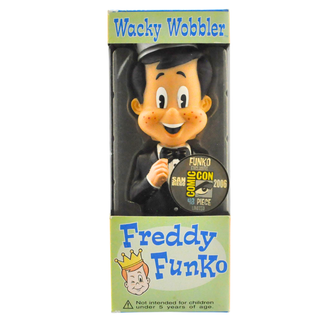Funko Wacky Wobbler Freddy Tux (Black Metallic) - 2006 SDCC Exclusive /48 pcs