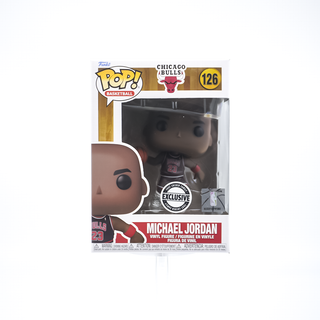 * Funko Pop! Michael Jordan (#23 Jersey, Black Pinstripes, Chicago Bulls, NBA) 126 – Foot Locker Exclusive