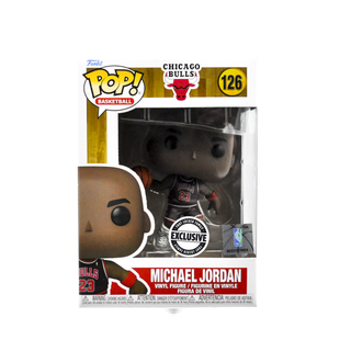 * Funko Pop! Michael Jordan #23 Jersey, Black Pinstripes, Chicago Bulls, NBA 126 – Foot Locker Exclusive