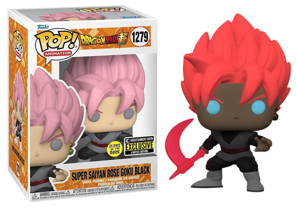 Funko Pop Dragon Ball Super Pop Figures Rose Goku Black #1279 Pop Exclusive  Edition - Son Goku Figure - Glow in The Dark 