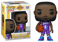 Lebron James (Purple No. 6, Los Angeles Lakers, NBA) 127  [Damaged: 7.5/10]