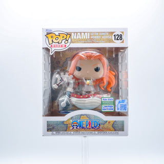 * Funko Pop! Nami with White Hobby Horse (Rides, One Piece) 128 – 2025 Wondrous Convention Exclusive Vinyl Figure