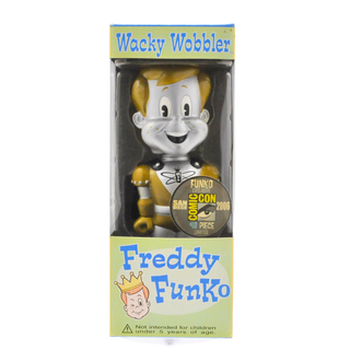 Funko Wacky Wobbler Atomic Freddy (Gold & Silver) - 2006 SDCC Exclusive /48 pcs