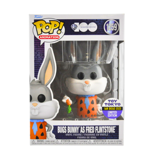 * Funko Pop! Bugs Bunny as Fred Flintstone (Looney Tunes) 1259 – Toy Tokyo SDCC 2023 Exclusive