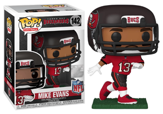 Funko Pop! Mike Evans Tampa Bay Buccaneers, NFL 142 Vinyl Figure in PopShield Protector