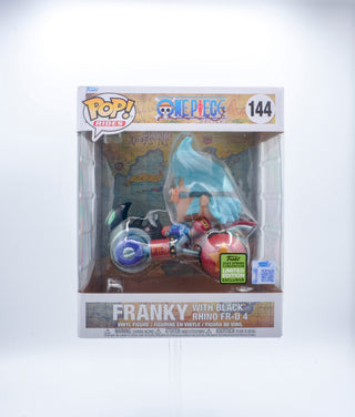 * Funko Pop! Franky with Black Rhino FR-U 4 (Rides Deluxe, One Piece) 144 – 2026 Summer Convention Exclusive Vinyl Figure