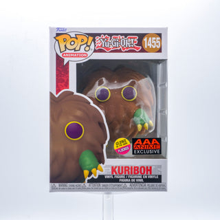 * Funko Pop! Kuriboh (Glow in the Dark, Flocked, Yu-Gi-Oh!) 1455 – AAA Anime Exclusive