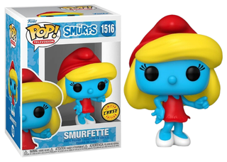 Funko Pop! Smurfette, Red Dress, The Smurfs 1516 Chase Vinyl Figure in PopShield Protector
