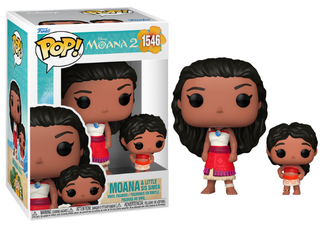 Funko Pop! Moana & Little Sis Simea, Moana 2 1546 Vinyl Figure in PopShield Protector