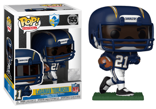 Funko Pop! LaDainian Tomlinson, Los Angeles Chargers, NFL 155 Vinyl Figure in PopShield Protector