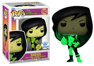 Funko Pop! Shego Glow in the Dark, Disney Kim Possible, 1582 - Funko Shop Exclusive Vinyl Figure in PopShield Protector