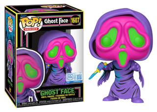 Funko Pop! Ghost Face, Blacklight, Scream, Funko Special Edition 1607 Vinyl Figure in PopShield Protector