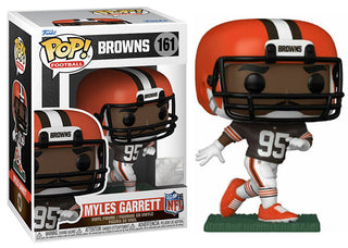 Funko Pop! Myles Garrett Cleveland Browns, NFL 161 Vinyl Figure in PopShield Protector