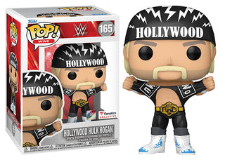Funko Pop! Hollywood Hulk Hogan WWE 165 - Fanatics Exclusive **Missing Sticker** Vinyl Figure in PopShield Protector