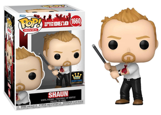 Funko Pop! Shaun, with Pool Cue, Shaun of the Dead, Specialty Series Exclusive 1660 Vinyl Figure in PopShield Protector