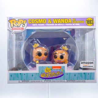 * Funko Pop! Cosmo and Wanda as Fish (Moment) 1693 – Funko Shop Exclusive Vinyl Figure in Popshield Protector