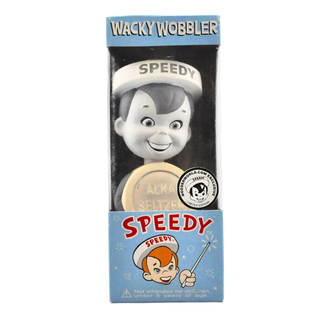 Funko Wacky Wobbler Speedy (Greyscale) - Nodderworld Exclusive
