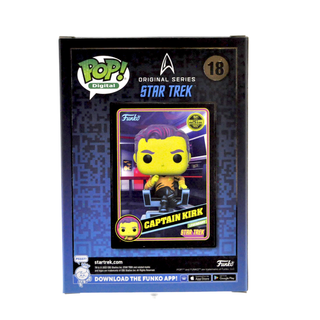 * Funko Pop! Captain Kirk (Black Light) 18 – NFT Exclusive /1967 Made