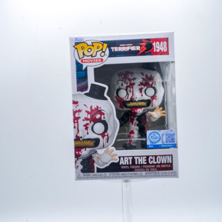 * Funko Pop! Art the Clown, with Knife, Bloody, Terrifier, Funko Special Edition Exclusive 1948 Vinyl Figure in PopShield Protector