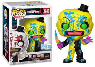 Funko Pop! Art the Clown, with Knife, Bloody, Blacklight, Terrifier, Funko Special Edition Exclusive 1948 Chase Vinyl Figure in PopShield Protector