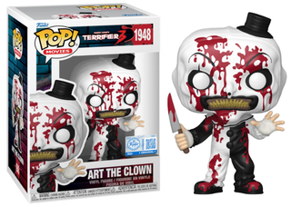 Funko Pop! Art the Clown, with Knife, Bloody, Terrifier, Funko Special Edition Exclusive 1948 Vinyl Figure in PopShield Protector