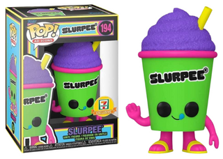 Funko Pop! Slurpee Blacklight, Grape, Foodies 194 - 7-Eleven Exclusive Vinyl Figure in PopShield Protector