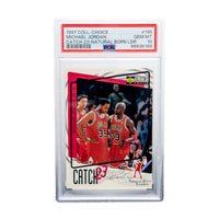 Michael Jordan #195 - 1997 Collectors Choice (Catch 23 Natural Born Leader - PSA 10